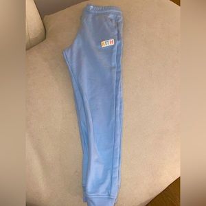 Worn once kith kids Avery jogger blue size 8-9